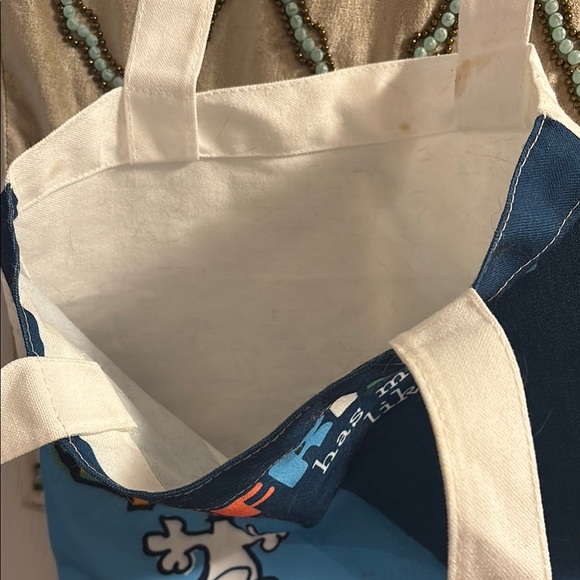 Blue and White Garment Bag - Picture 2 of 3